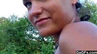 DAGFS - This Saucy Teen Just Loves Outdoor Sex Play porn video