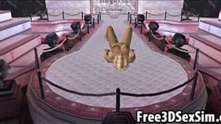 Three sexy 3D cartoon lesbian babes going at it porn video