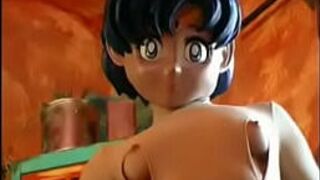 Sexy doll spreading her legs porn video